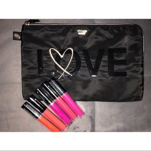 Liquid Lipstick Bundle with Cosmetic Bag